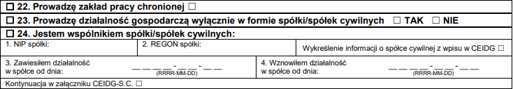 Założenie działalności gospodarczej przez Internet  22. Zakład pracy chronionej